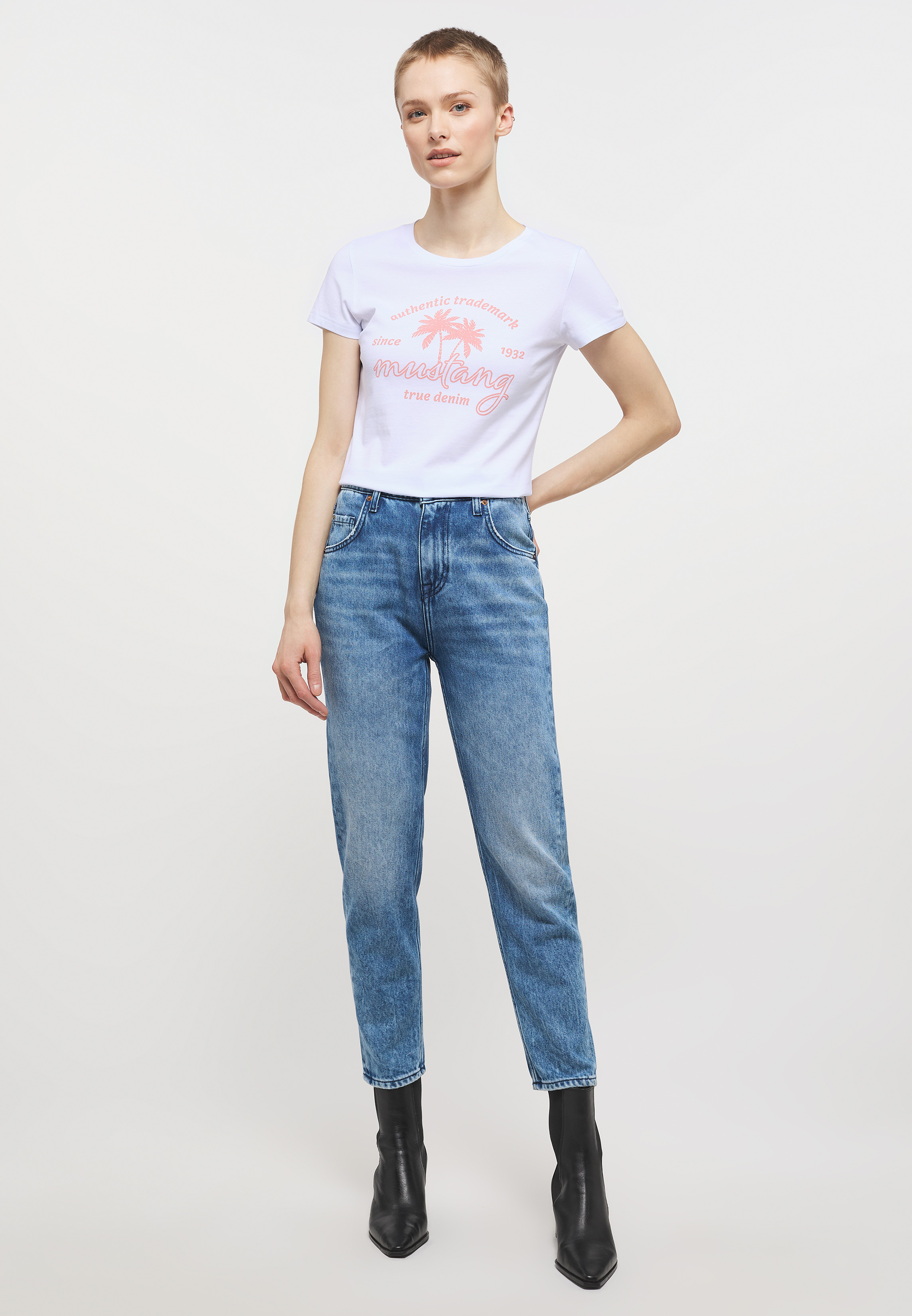 MUSTANG Jeans Donna Moms: Il Denim Largo Vita Alta Ispirato Agli Anni '80 E '90