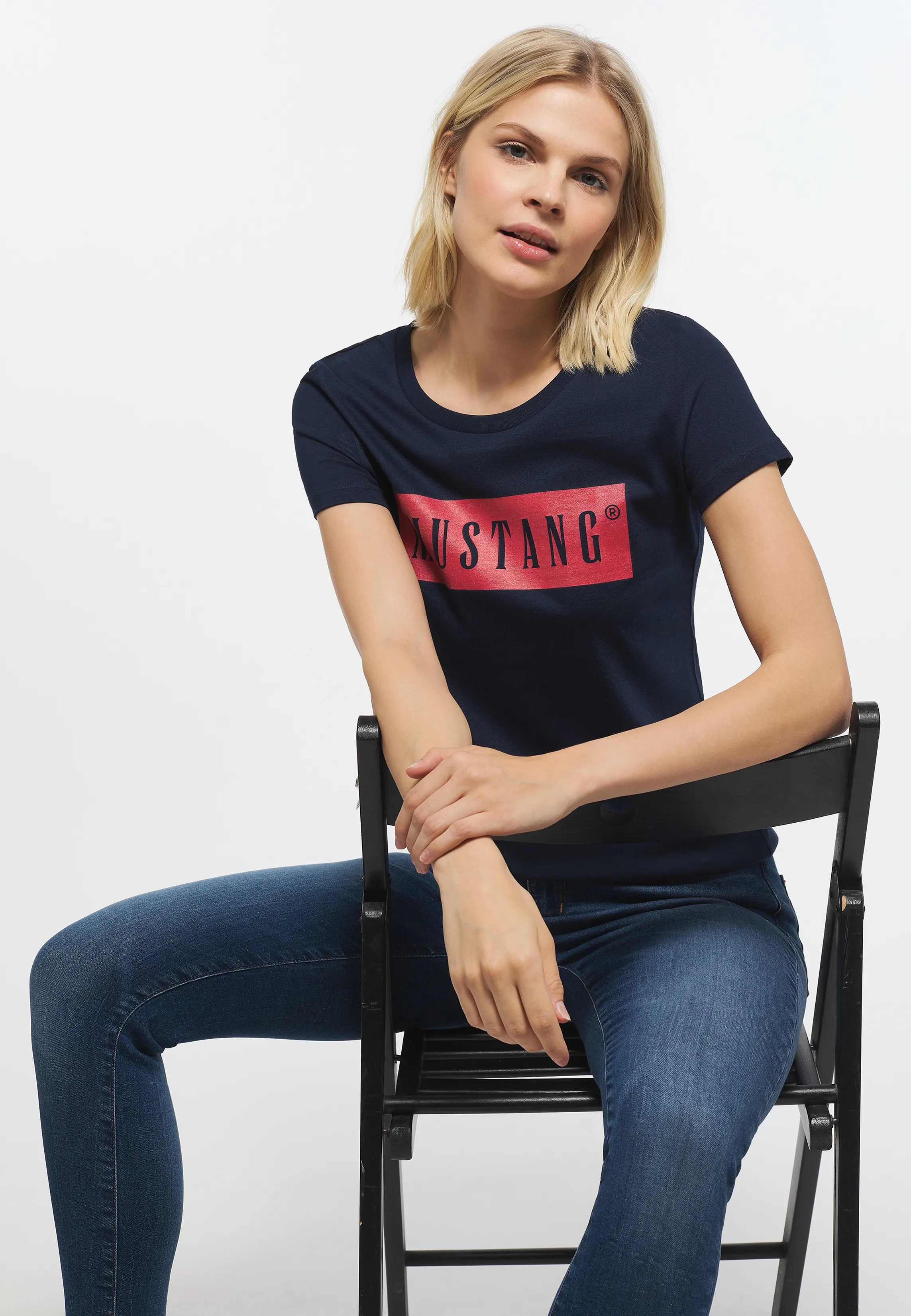 Футболка Alina C Logo Tee синий