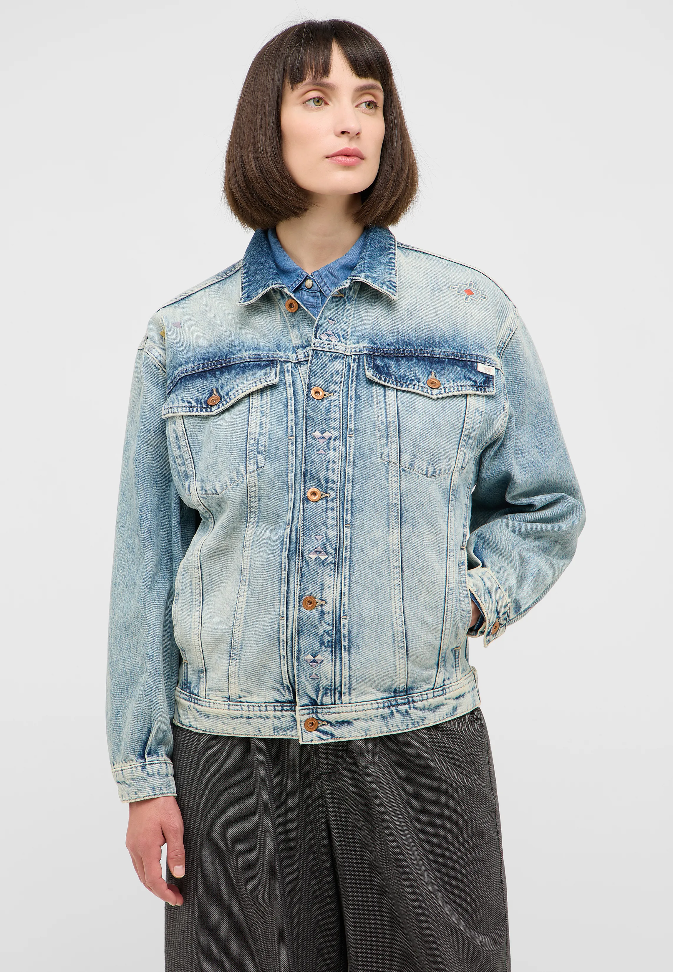 Куртка джинсовая Arcata Boyfriend Jacket синий