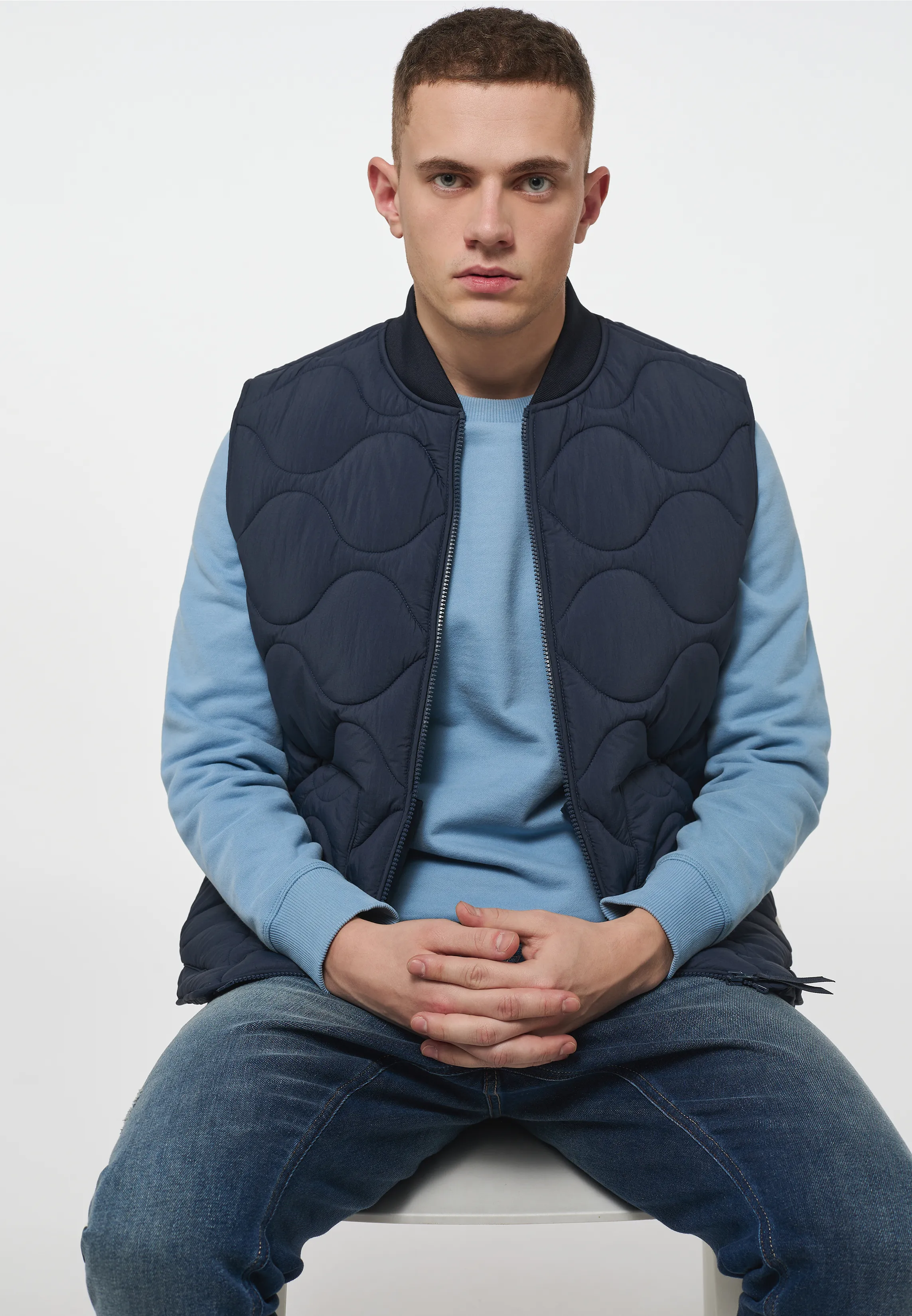 Жилет Style Dennis Light Padded темно-синий