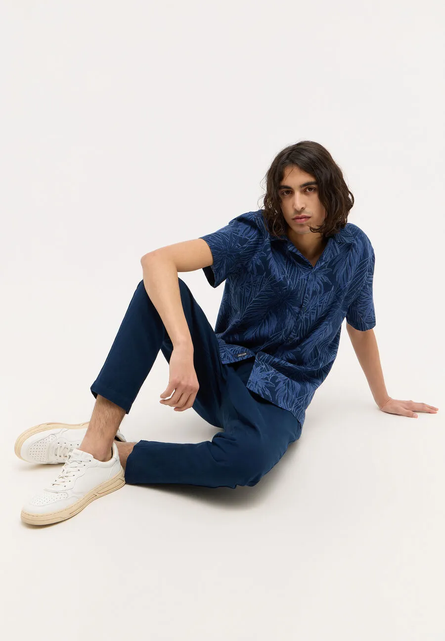 Джоггеры Milano Linen Jogger темно-синий
