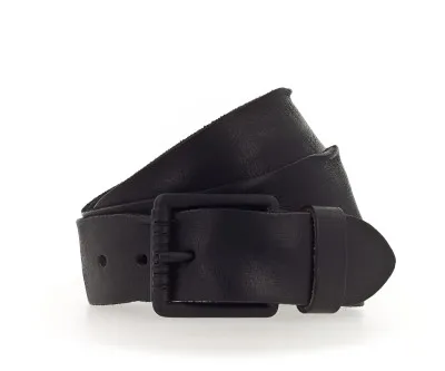 Ремень Leather belt Used in 40mm with buckle in matt black
