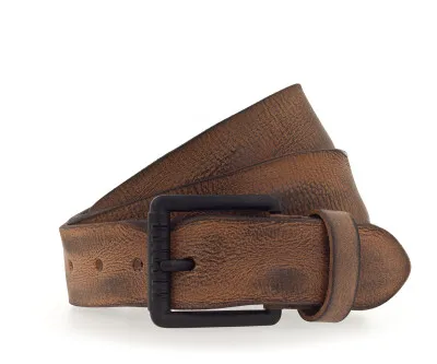 Ремень Leather belt Used in 40mm with buckle in matt black