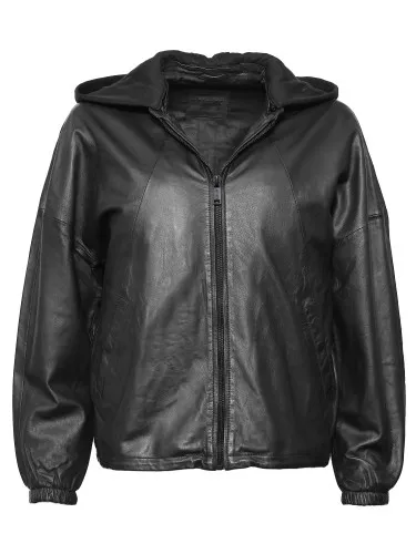 Куртка кожаная women´s oversized blouson with det. hood