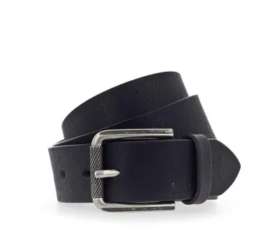 Ремень Leather belt in 40mm with buckle in blackened silver