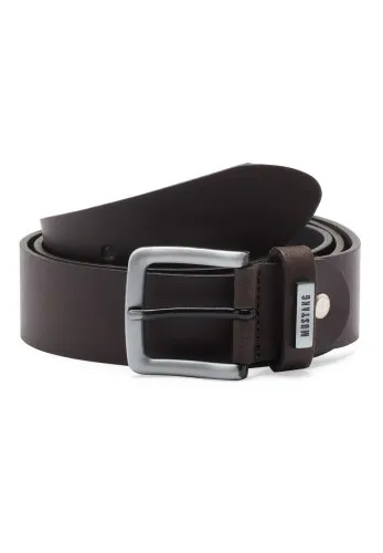 Ремень Leather belt in 35 mm with buckle in blackened-brushed silver