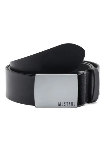 Ремень Leather belt in 35 mm with buckle in blackened-brushed silver