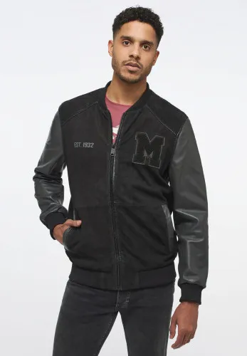 Куртка кожаная men's college blouson