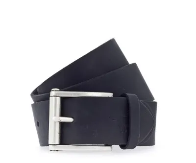 Ремень Leather belt in 45mm with buckle in silver antique