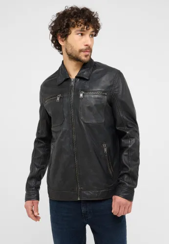 Куртка кожаная men´s zip jacket