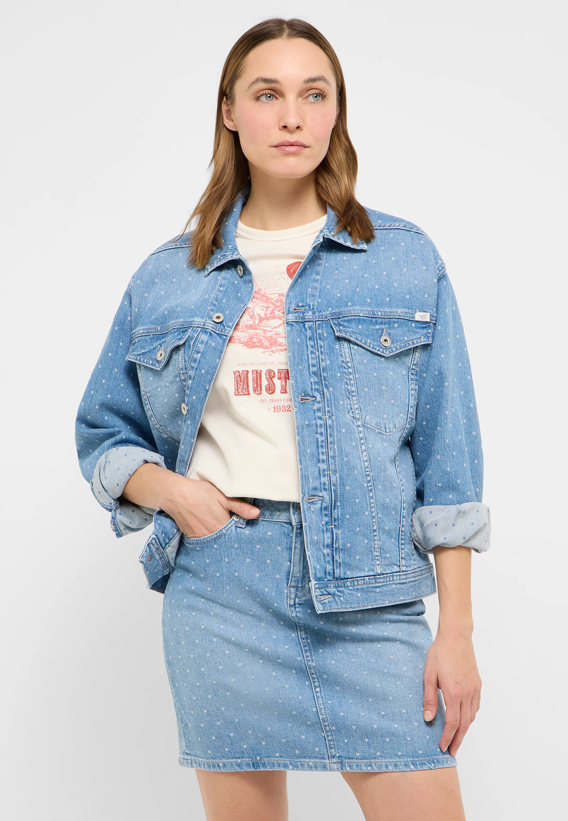 Куртка джинсовая Arcata Boyfriend Jacket голубой