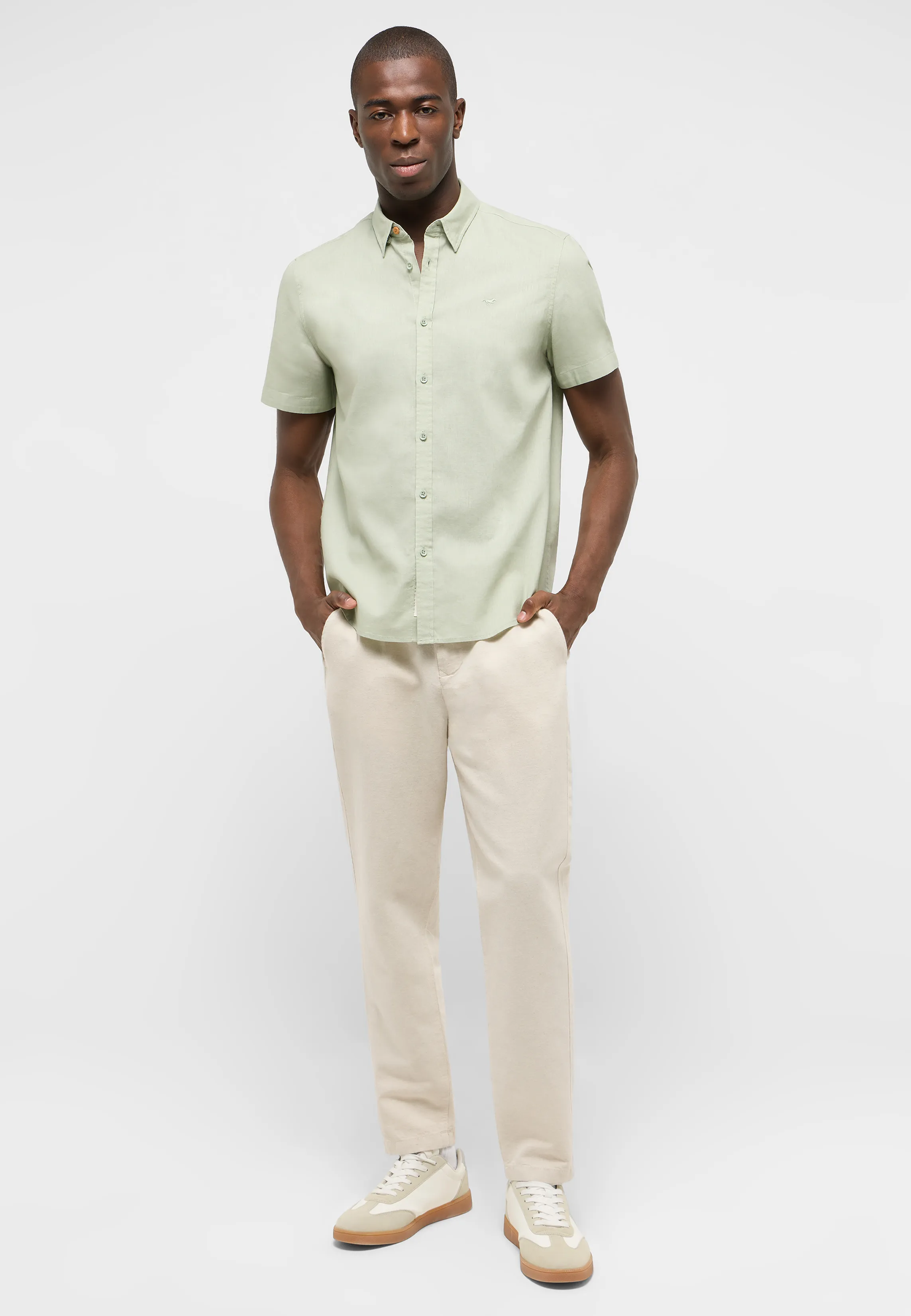 Брюки Milano Linen Jogger бежевый цвет