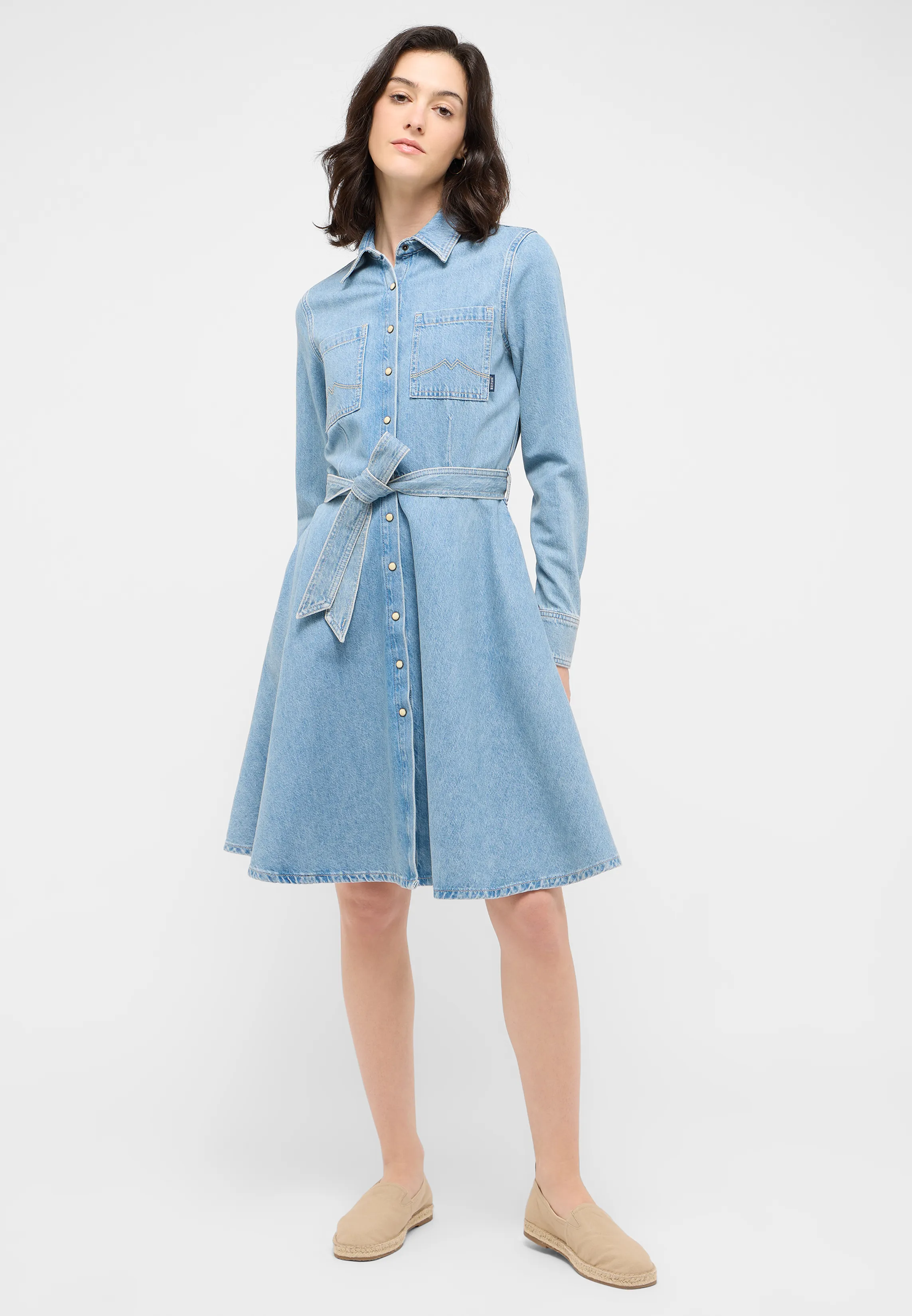 Платье Hazel Denim Dress голубой
