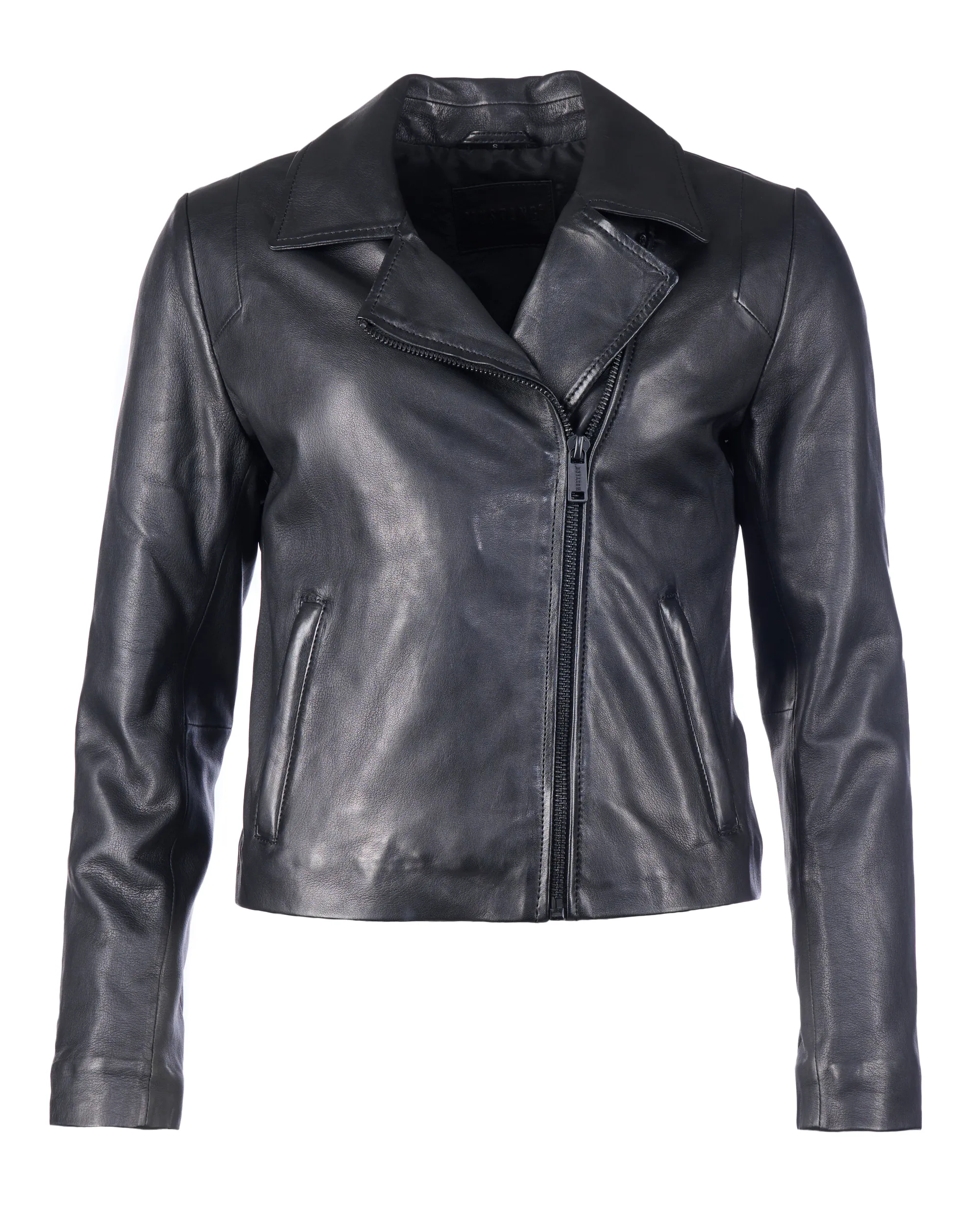 Куртка кожаная women's asym. biker jacket Чёрный