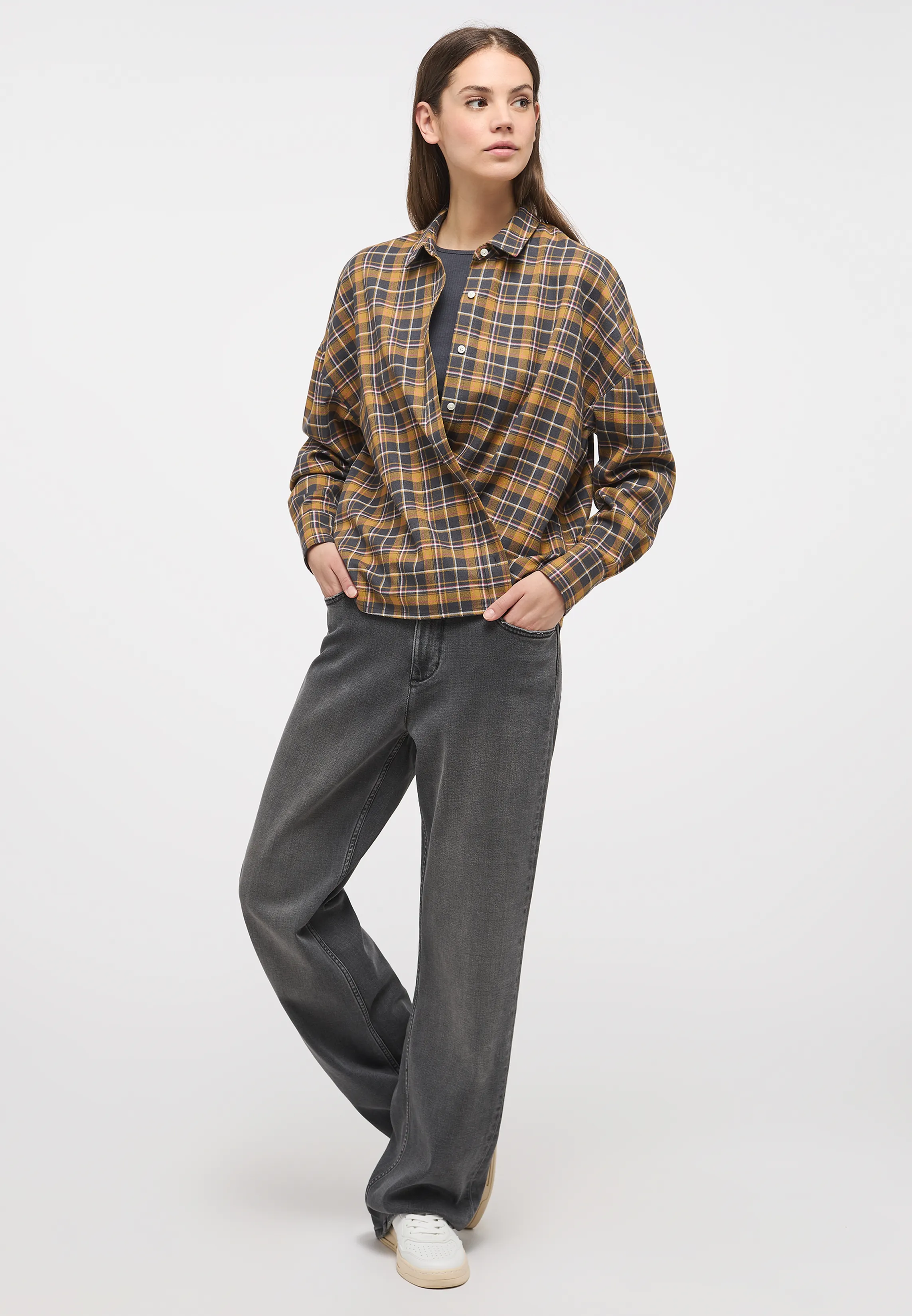 Блузка Edda Check Blouse Мультиколор