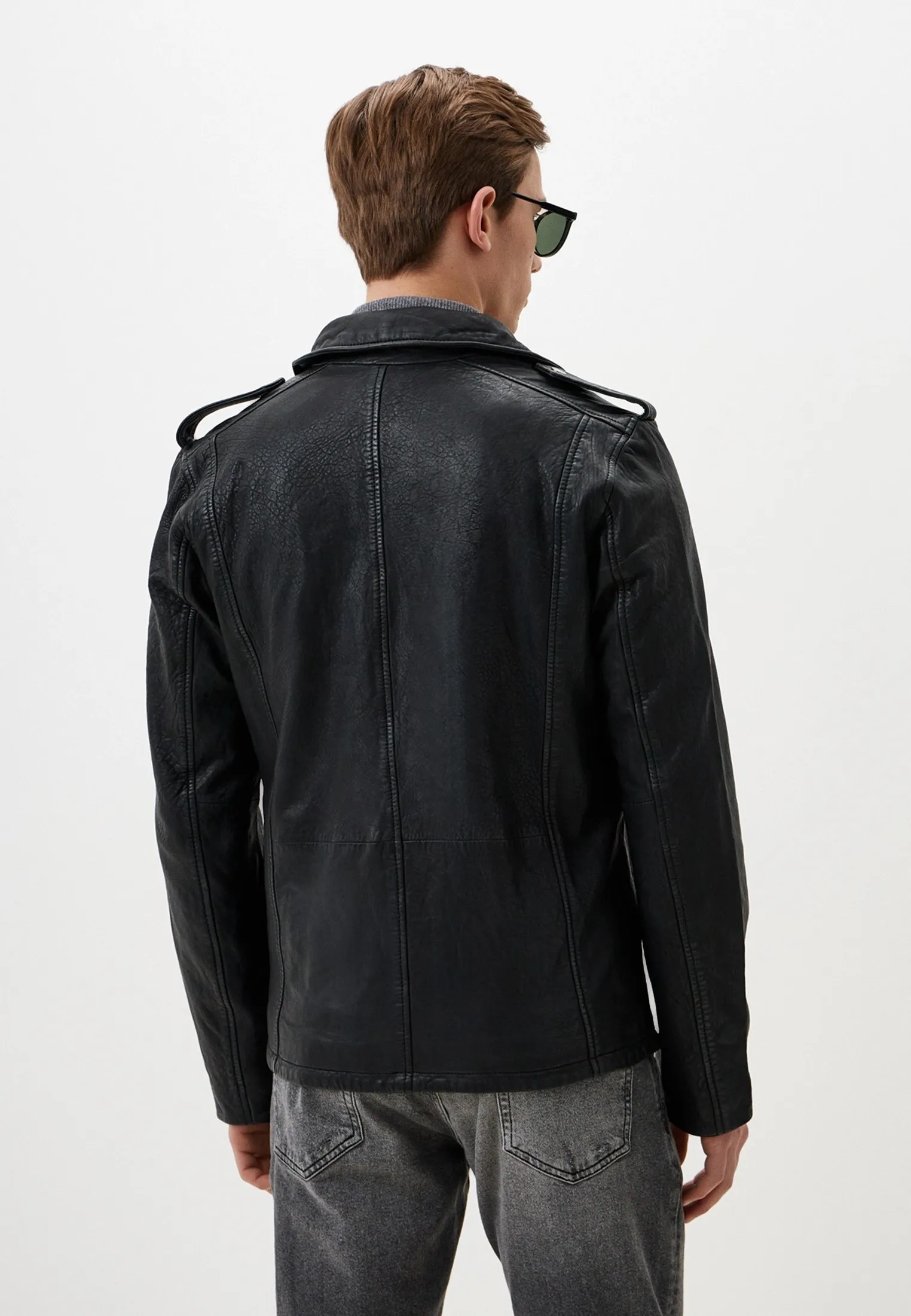Куртка кожаная men´s leather jacket - цена в официальном