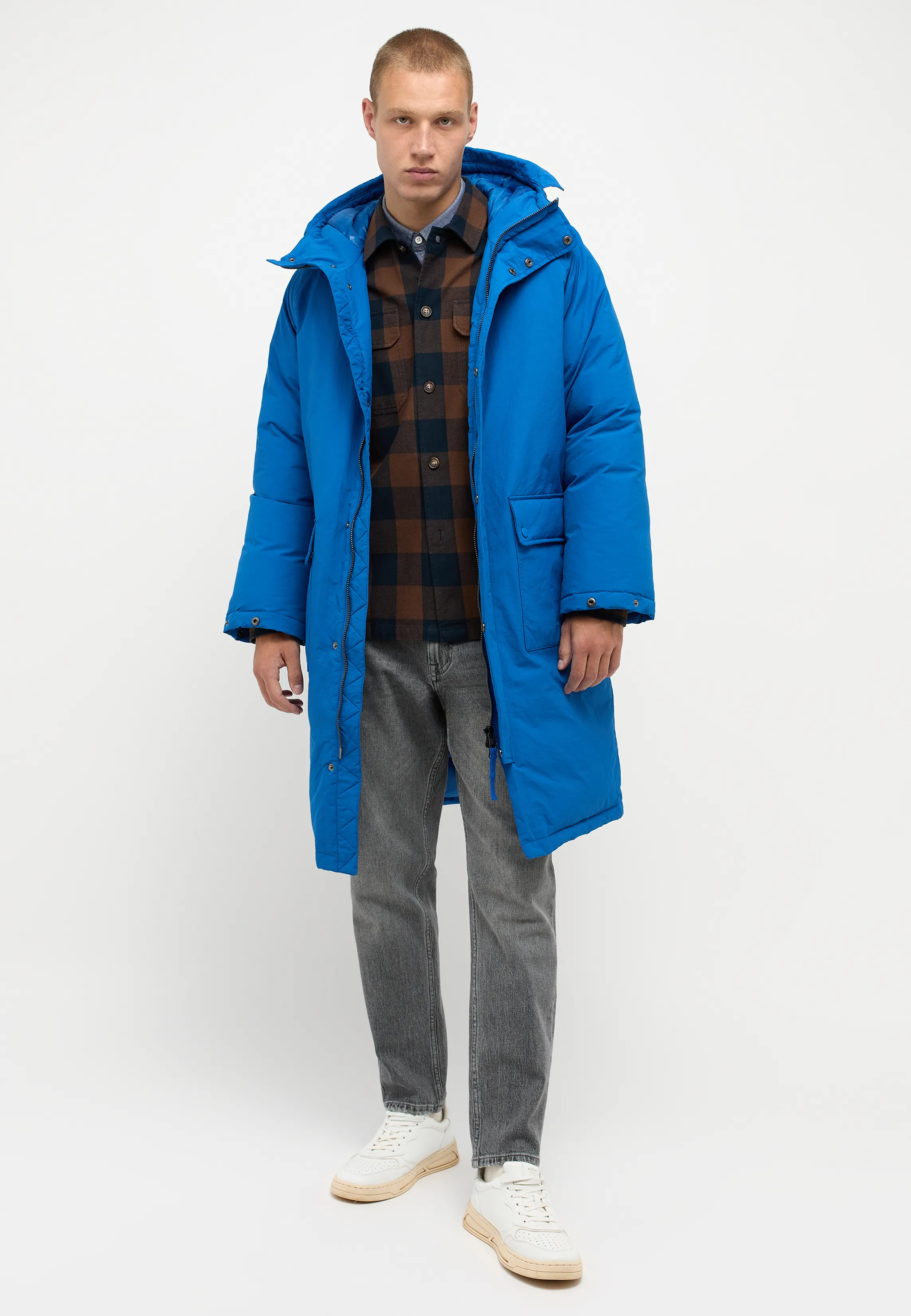Куртка утепленная Long Parka синий