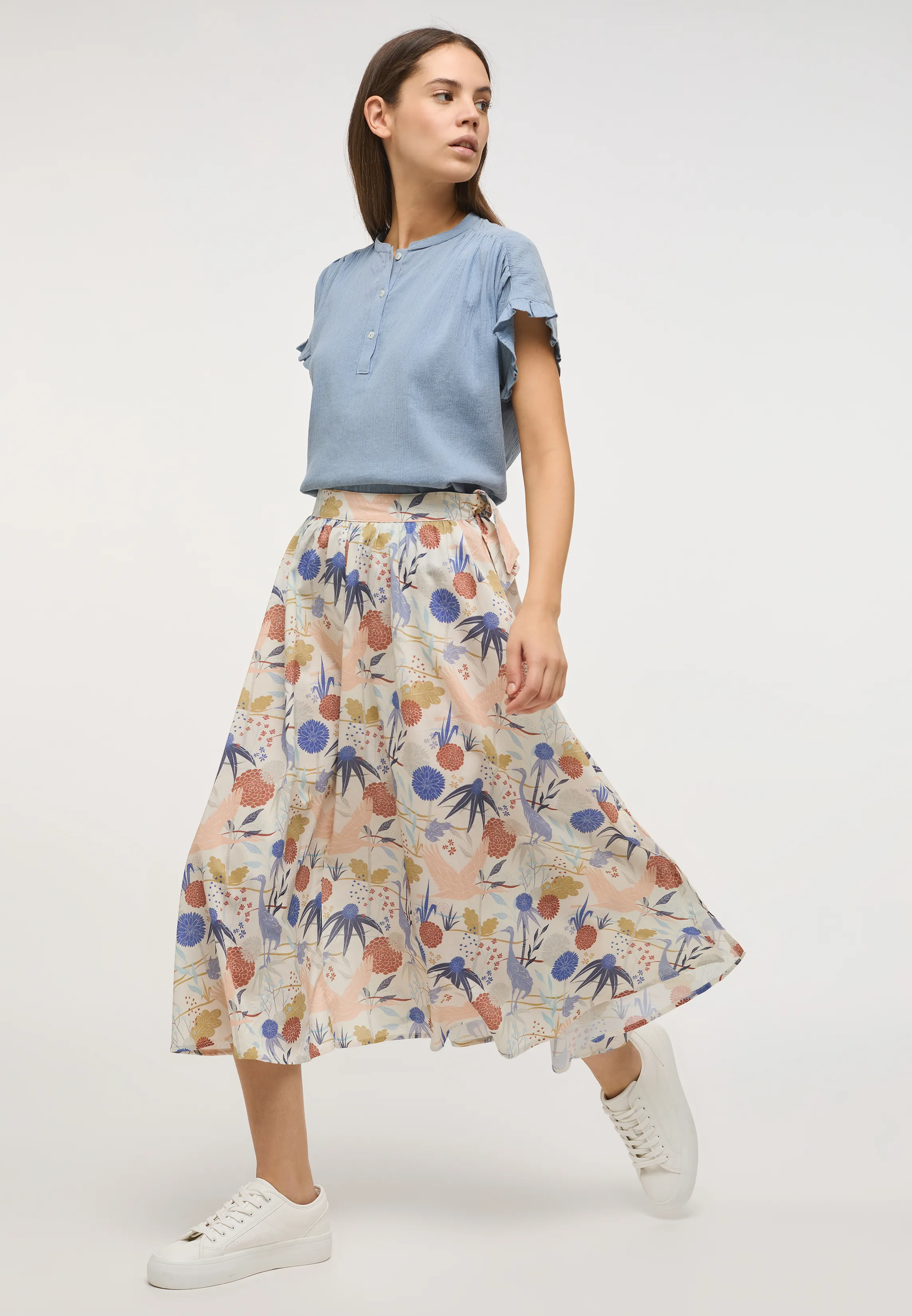 Юбка текстильная Style Greta AOP Skirt Мультиколор
