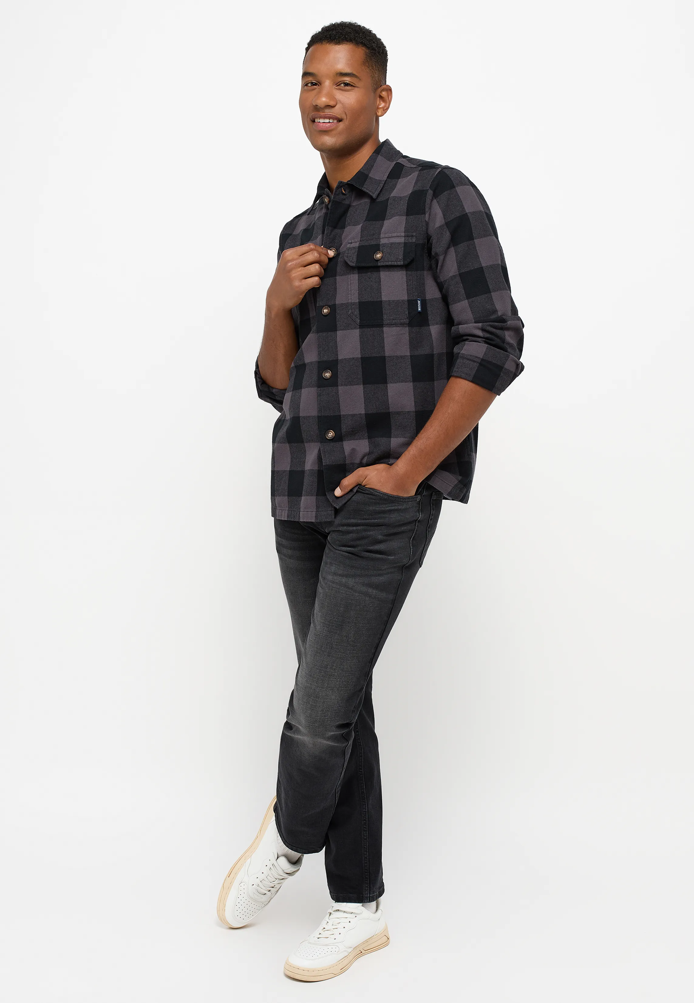 Рубашка Clemens CH Overshirt серый
