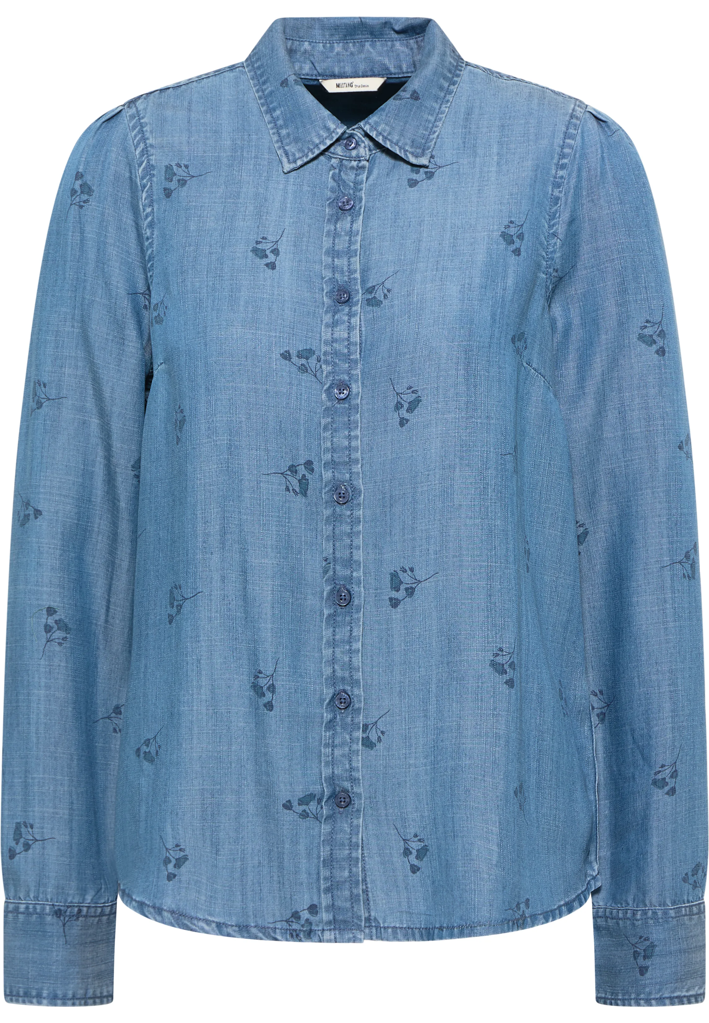 Блузка Emma Denim AOP синий