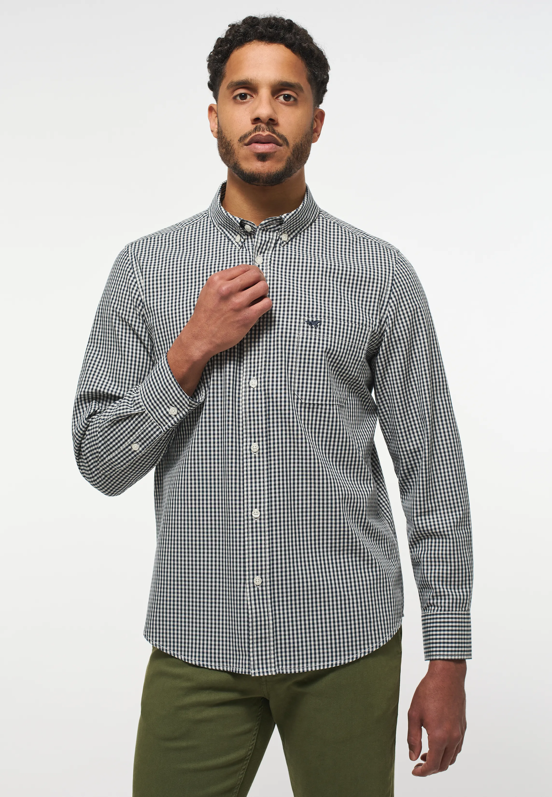 Black gingham outlet shirt