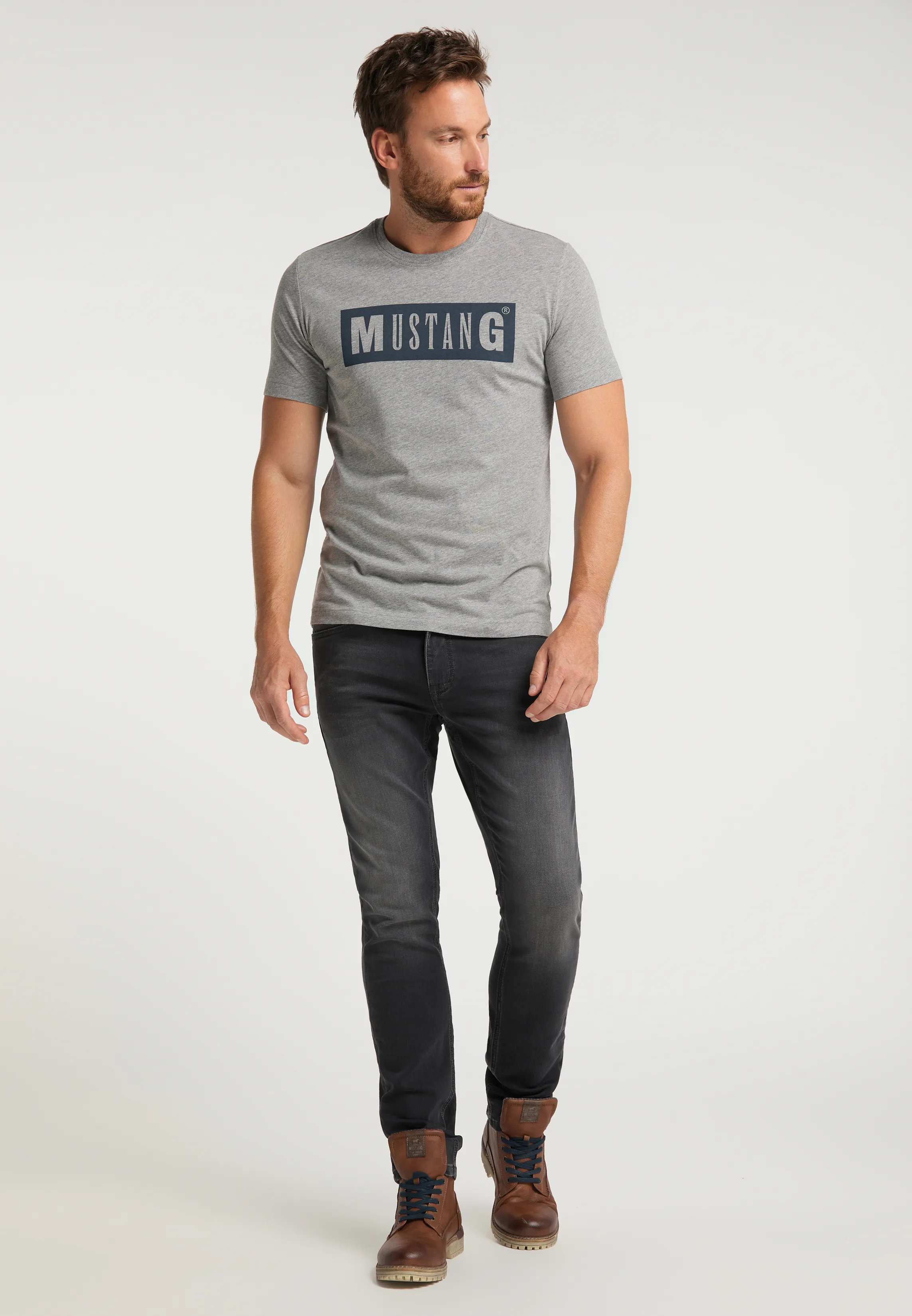 Футболка Alex C LOGO Tee серый